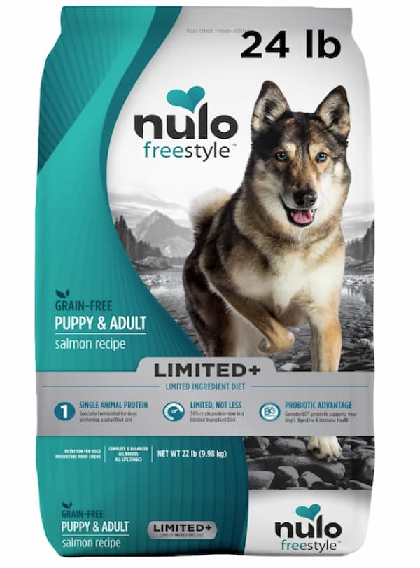 Dog food from Nulo for skin allergies